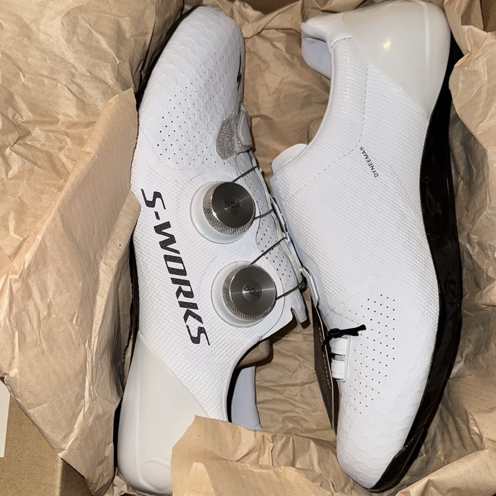 🔥NEW SPECIALIZED S-Works 7 Road Women Cycling Shoes WHITE - Picture 8 of 11